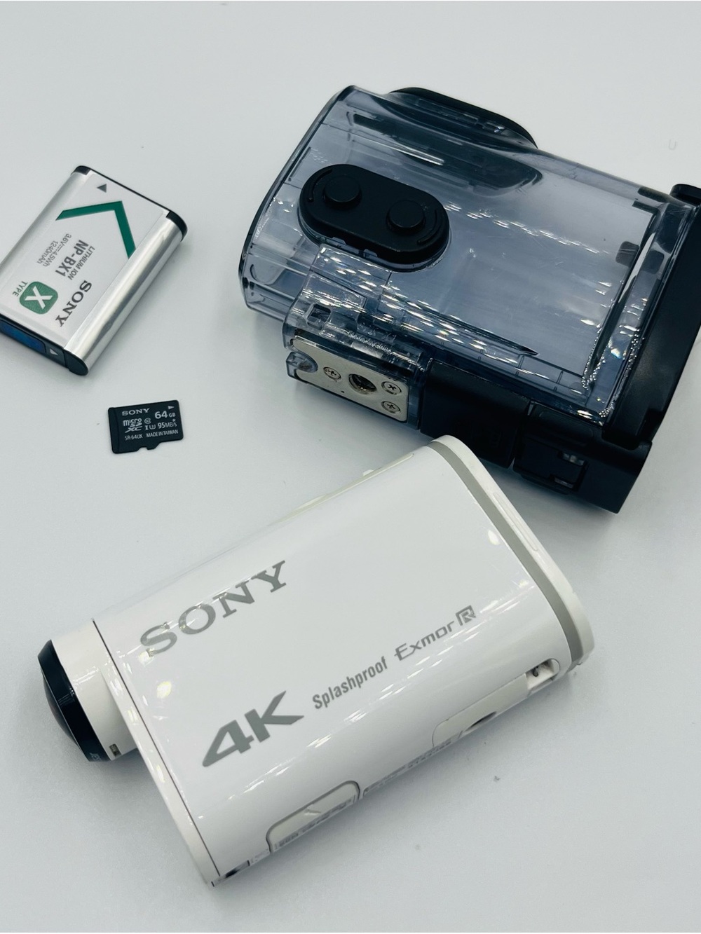 Sony FDR-X1000V 4K Action Camera w/ Waterproof Case Tested Working